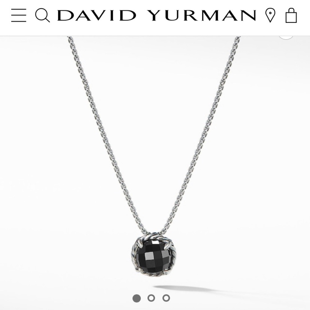 David Yurman Black Onyx Pendant Necklace